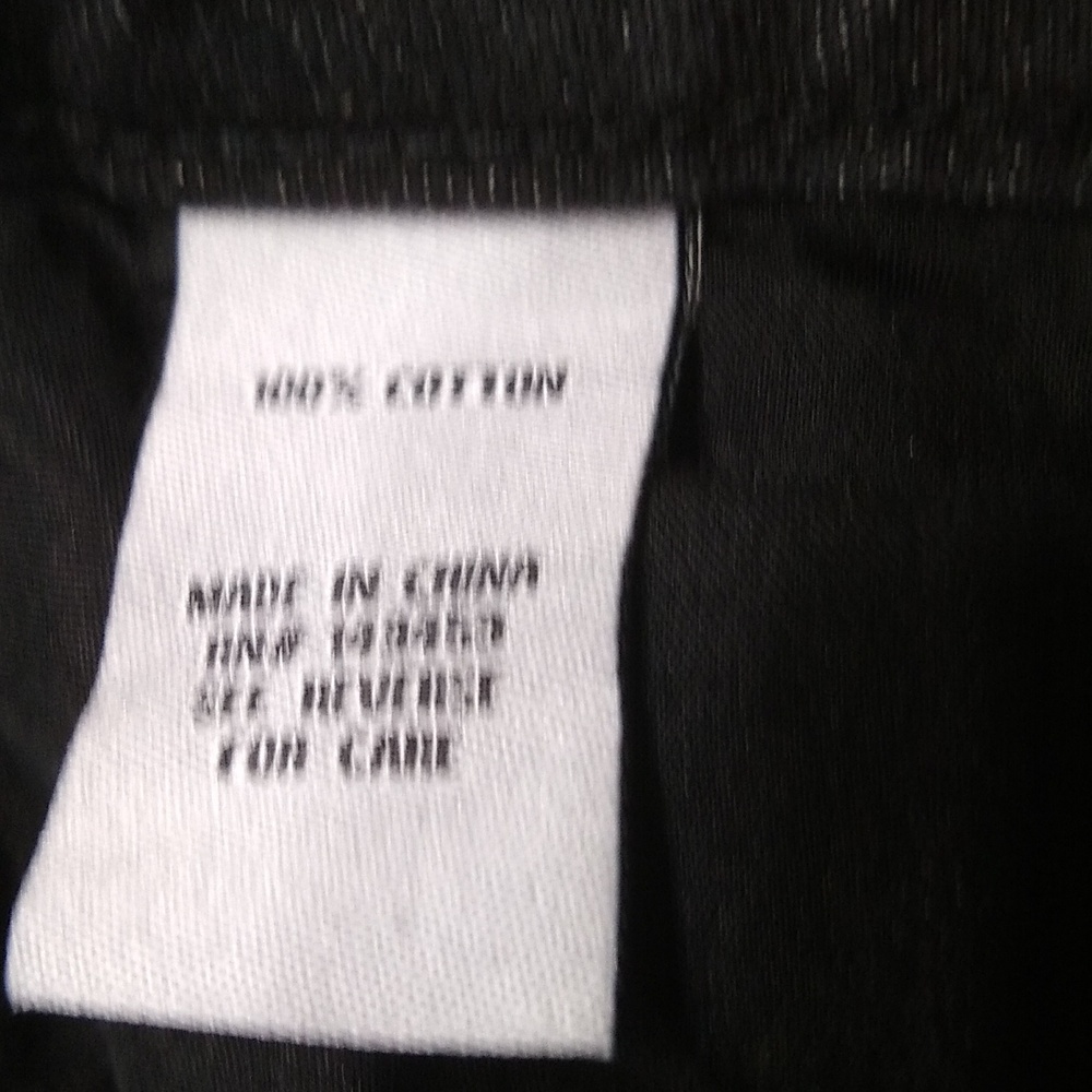 Ashley Mason 90s wide legs black jeans Size 31 hi rise raw hem - Picture 9 of 9